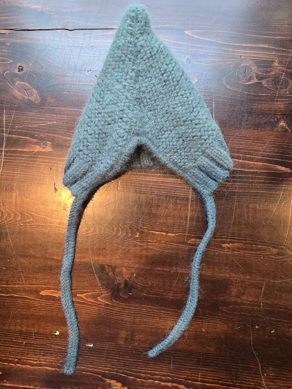 Hanna Andersson Knit Pixie Bonnet Hat - Sage Green - Size XXS - Pixie Pointed Bo